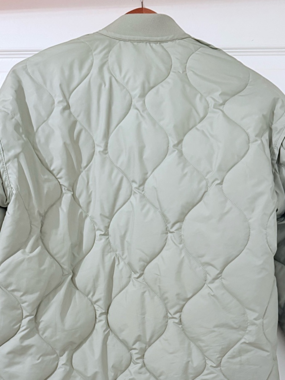 Mango Oversized Quilted Anorak Sage - Picture 13 of 15